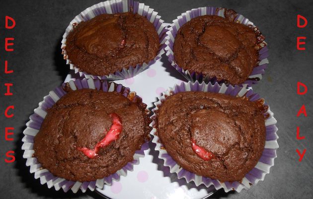 Gateau au chocolat et fraise tagada