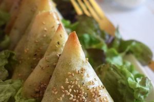 Samoussa au saumon fumé