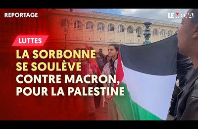 "Pas une guerre, mais un génocide" : La Sorbonne se soulève contre Macron, pour la Palestine