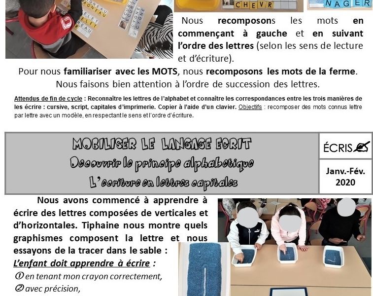 Les Essais D Ecriture De Mots Gs Lutins De Maternelle