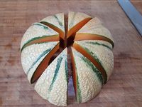 Nouvelle technique de découpe d'un melon et élaboration d'un plateau de fruits