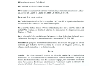 Attention Merci de ne pas stationner vos véhicules sur la place de la Poste en début de semaine et sur le foirail en fin de semaine.