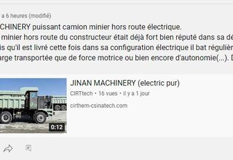 #JINANMACHINERY puissant camion minier hors route électrique #CIRTtech-YouTube.posts