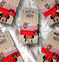 Lot de 4 élastiques - Minnie