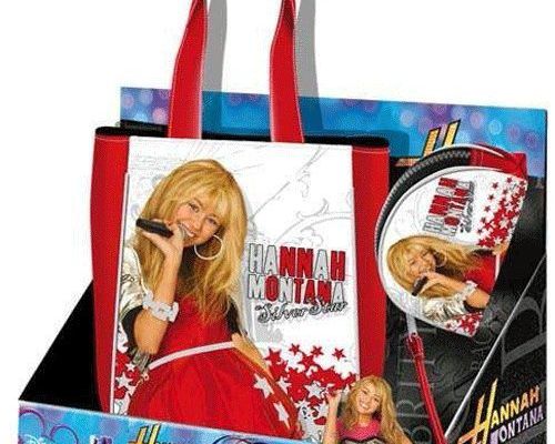11226 Set Sac shopping et porte monnaie Hannah Montana