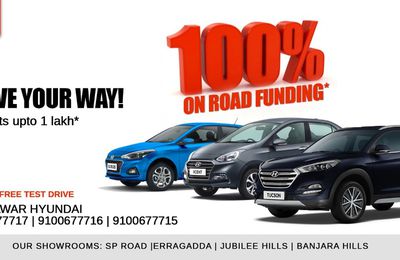 Drive your way with Hyundai cars this July - Benefits upto 1Lakh only at Talwar Hyundai.