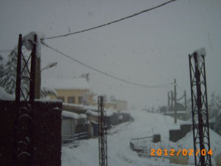 souvenir de la tempête de neige en février 2012 a Tifra