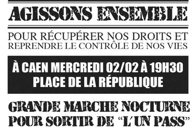 Manifestation à Caen (14) - Mercredi 2 février 2022