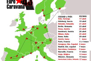 La brigade de Ayotzinapa parcourt l'Europe
