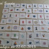 56 badges brodés pour la SNSM pour 2013 - Chez Mamigoz