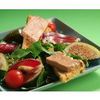 Salade de mâche au foie gras et au pain d'épices
