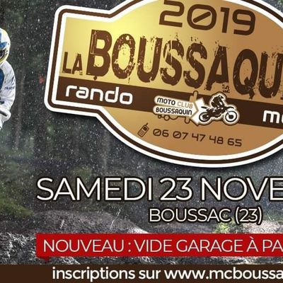 Rando Moto La Boussaquine 2019, le 23 novembre 2019 à Boussac (23)