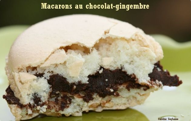 ^^Macarons ganache chocolat-gingembre^^