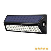 50 LED Lampe Solaire Mural Jardin Sans Fil Détecteur de Mouvemente Clairage Exterieur Eclairage Luminaire Radar Etanche pour Jardin Patio Pont Allée Garage Terrasse Cour Escalier