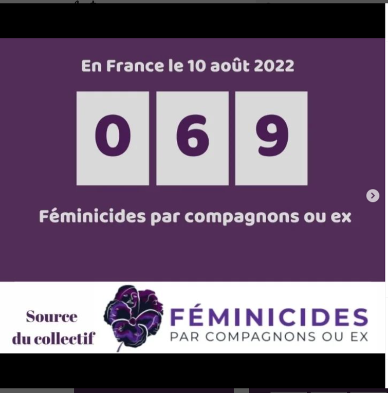 72 EME FEMINICIDES DEPUIS LE DEBUT  DE  L ANNEE  2022 