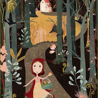 Le petit chaperon rouge en illustration - Katherine Quinn
