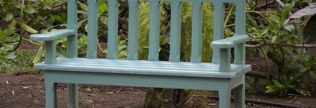 Le banc bleu