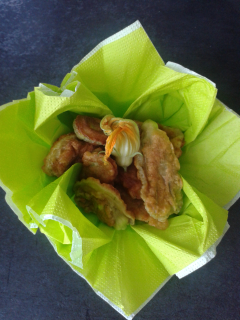 Beignets de fleurs de courgettes