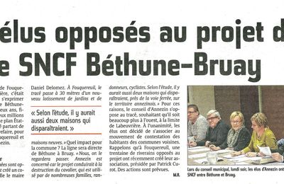 Bruay-Béthune, les élus boudent le projet