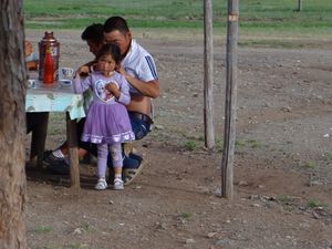 Sur la route, pose repas pour nous et pose caca pour d'autres