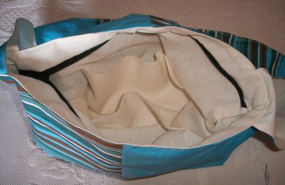 Sac à main imprimé turquoise