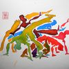 Encres : Capoeira - 237 [ #capoeira #watercolor #illustration ]