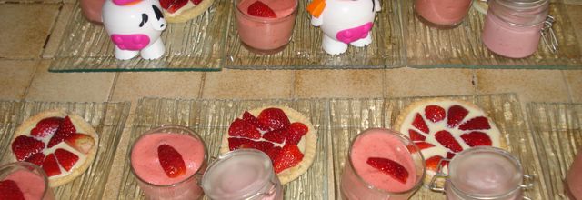 Assiettes gourmandes tout à la Fraise