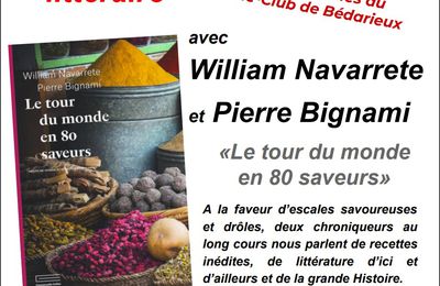 Rencontre littéraire William Navarette et Pierre Bignami