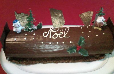 Bûche de Noël 2016 Croustillante au Chocolat 