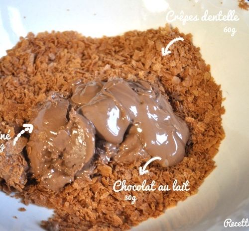 Comment Preparer Un Croustillant Praline Aux Crepes Dentelles Recettes By Hanane