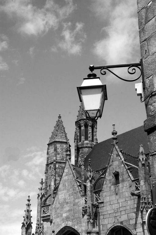 Photos de la ville de Guérande en noir et blanc