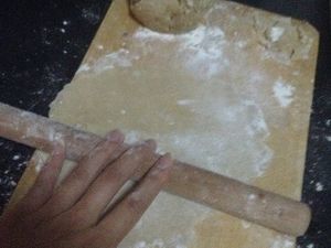 Ma pâte n'était pas très facile à travailler, et c'était un peu difficile de fermer les petites boulettes.