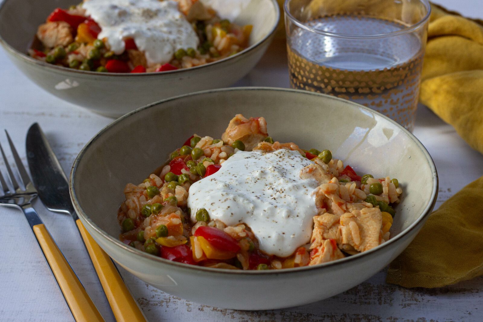 ONE POT RICE POIVRON BURRATA 