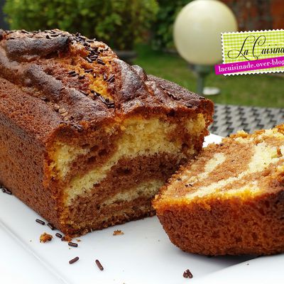 Gateau marbré au chocolat