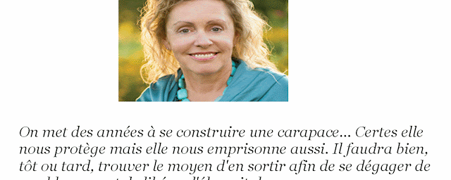 La Pensée Du Jour: Une carapace (Lise Côté)...
