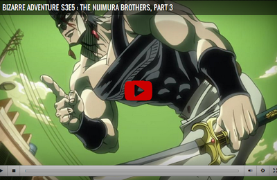 JoJo's Bizarre Adventure Season 3 Episode 5 The Nijimura Brothers, Part 3