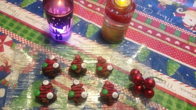 Petits sapins moelleux au chocolat 