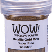 poudre à embosser Wow Metallic - 15ml - Gold Rich Super Fine