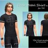 Cross Metal Shirt Black YM by Mamyrocker at Beware Of That Sim