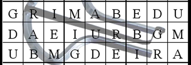 Solution du sudoku avec les lettres du mot GUIMBARDE