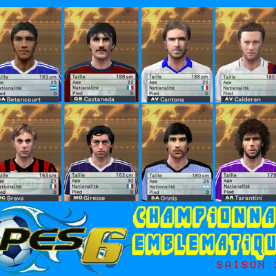 Championnat Emblématique, Saison 2 en préparation | PES 6 | Création des visages !!