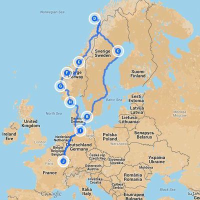 Norvège trip : vers Gävle (Suède) en passant par Helsingør (Danemark)