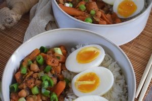 Curry de patate douce au miso