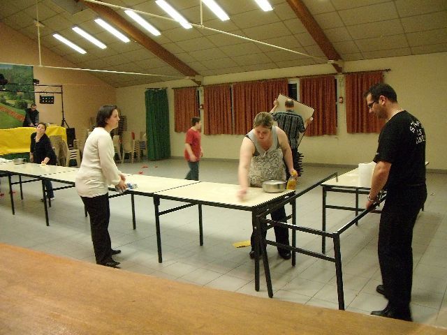 Soirée Ch'ti dans la salle des fêtes de Le Titre.