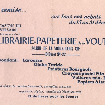 10 livres à 10 € pour les 80 ans de la Librairie de la Voûte jusqu'au 31 décembre 2025