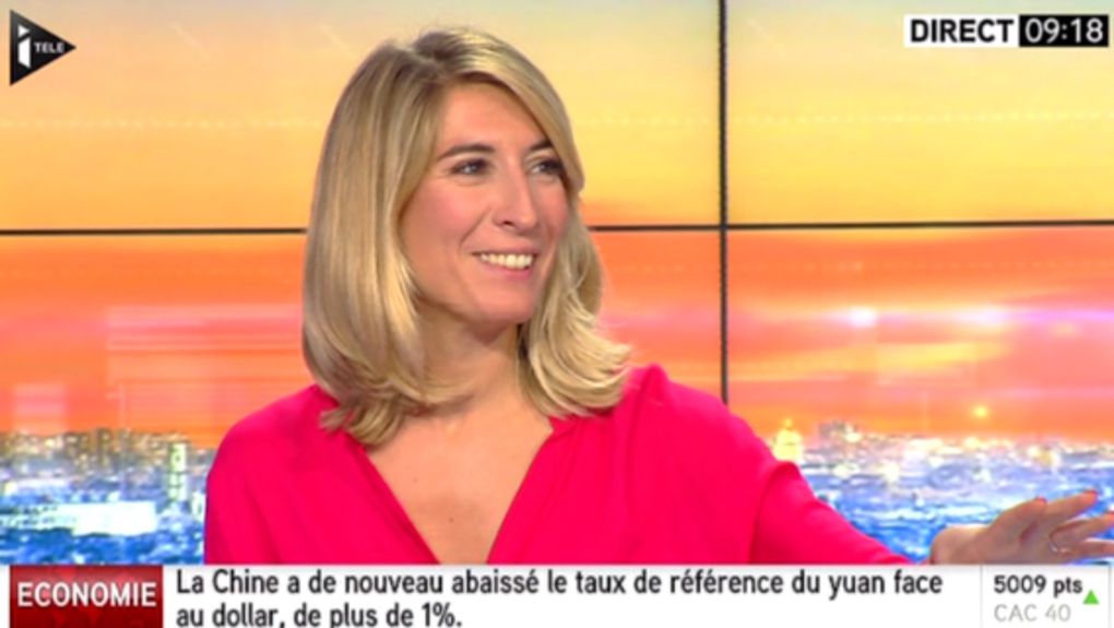 2015 08 13 - CAROLINE DELAGE pour LA MATINALE INFO d'i&gt;tele