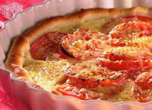 Tarte aux tomates et mozarella