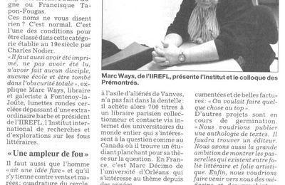 La Revue de Presse du Colloque aux Prémontrés