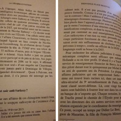 Voici les 2 pages du livre cité hier soir par François Fillon ! Alors qui dit la vérité ? 