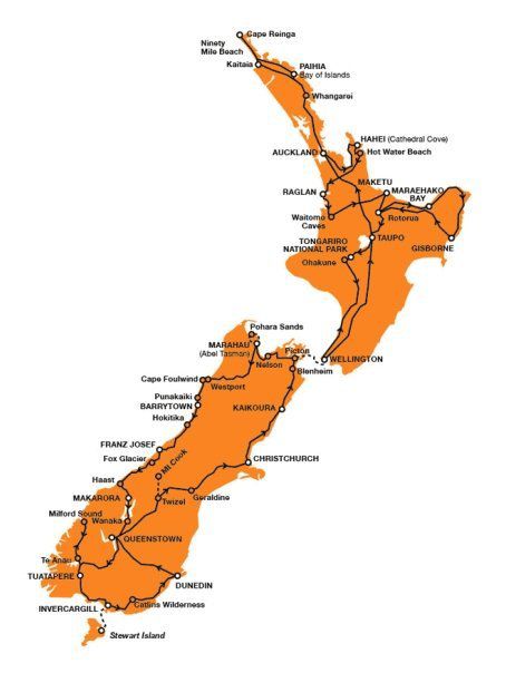 Nouvelle Zélande, Voyage (2007)